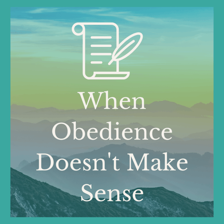 When Obedience Doesn’t Make Sense: Trusting God in the Middle of Uncertainty